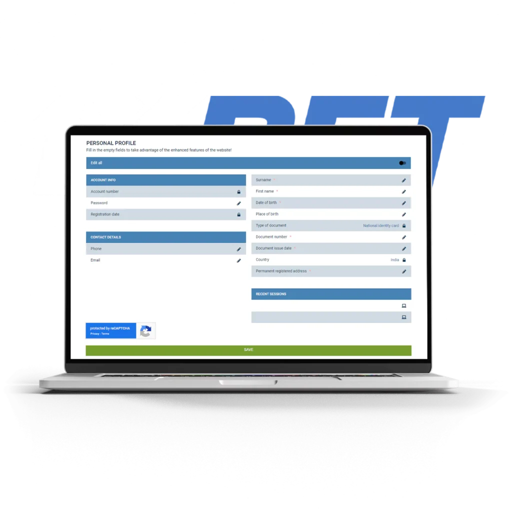 1xBet account verification