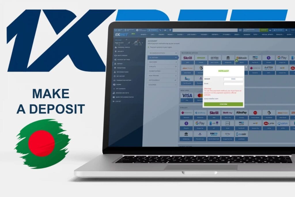 Create a account and deposit