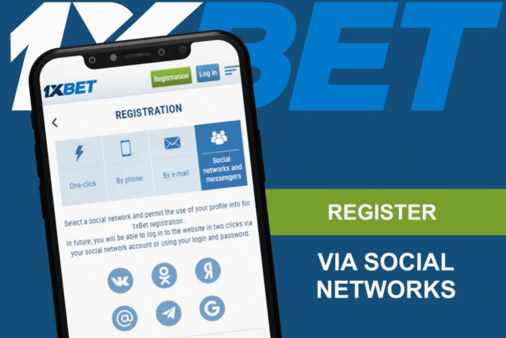 1xbet registration and login