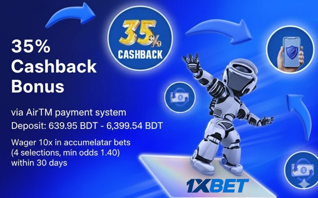 35% Cashback Bonuses